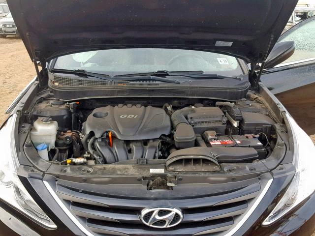 5NPEB4AC7EH895111 - 2014 HYUNDAI SONATA GLS BLACK photo 7