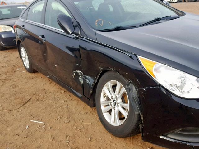 5NPEB4AC7EH895111 - 2014 HYUNDAI SONATA GLS BLACK photo 9