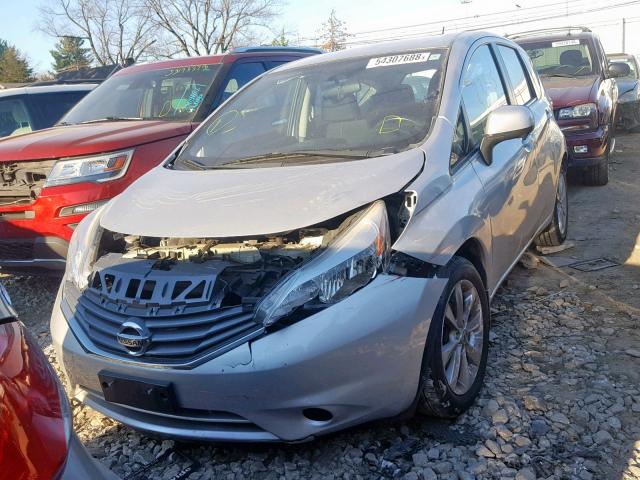 3N1CE2CP6EL436948 - 2014 NISSAN VERSA NOTE SILVER photo 2