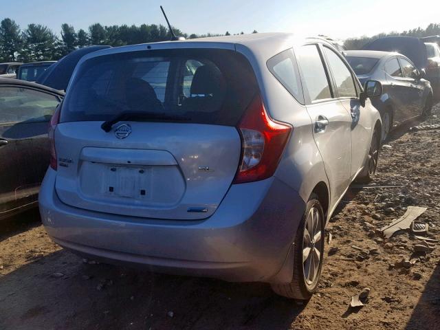 3N1CE2CP6EL436948 - 2014 NISSAN VERSA NOTE SILVER photo 4