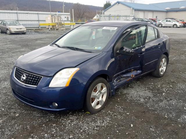 3N1AB61E98L656887 - 2008 NISSAN SENTRA 2.0 BLUE photo 2