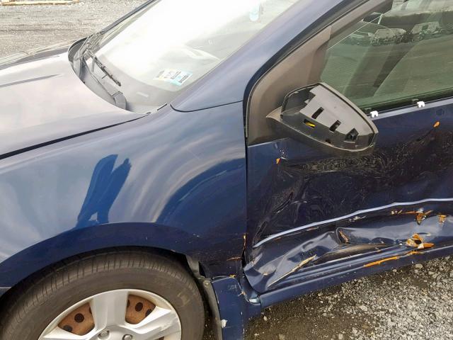 3N1AB61E98L656887 - 2008 NISSAN SENTRA 2.0 BLUE photo 9