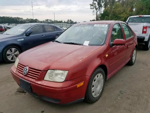 3VWRC29M7YM031851 - 2000 VOLKSWAGEN JETTA GL RED photo 2