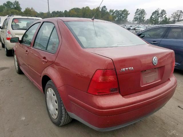 3VWRC29M7YM031851 - 2000 VOLKSWAGEN JETTA GL RED photo 3