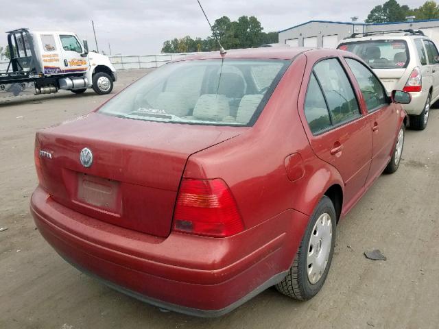 3VWRC29M7YM031851 - 2000 VOLKSWAGEN JETTA GL RED photo 4