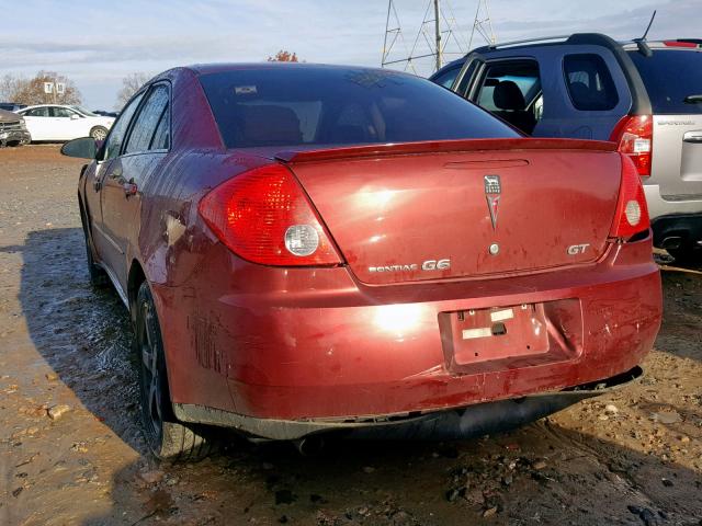 1G2ZH57N794104249 - 2009 PONTIAC G6 GT BURGUNDY photo 3