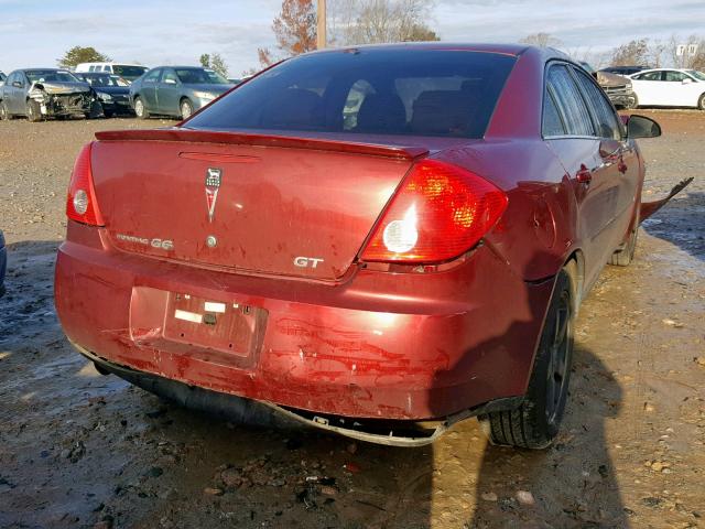 1G2ZH57N794104249 - 2009 PONTIAC G6 GT BURGUNDY photo 4