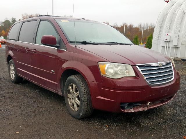 2A8HR54P48R792502 - 2008 CHRYSLER TOWN & COU BURGUNDY photo 1