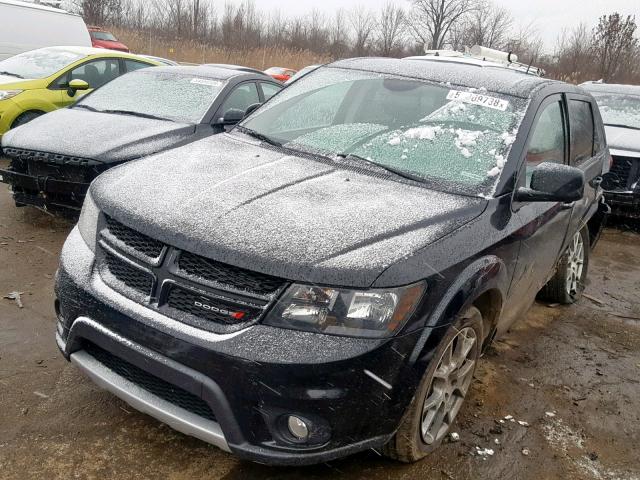 3C4PDDEG6HT596195 - 2017 DODGE JOURNEY GT BLACK photo 2