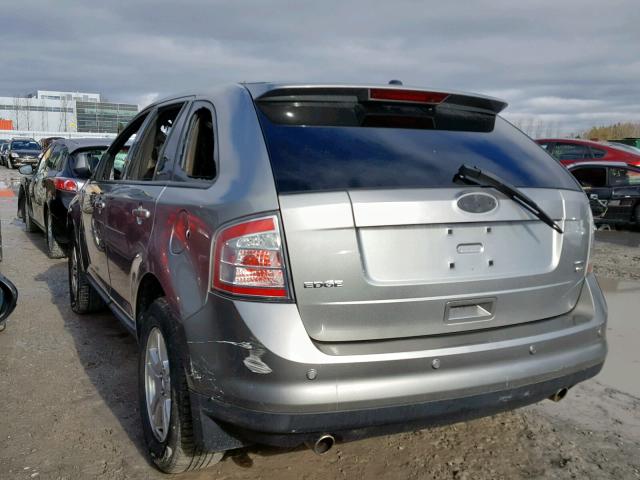 2FMDK48C98BA58390 - 2008 FORD EDGE SEL SILVER photo 3