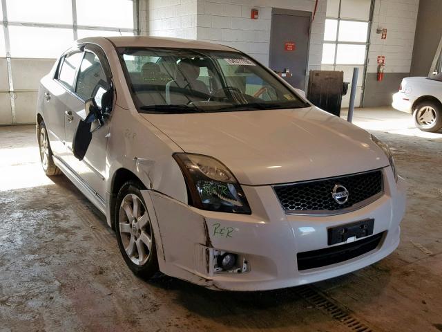 3N1AB6AP6CL686844 - 2012 NISSAN SENTRA 2.0 WHITE photo 1