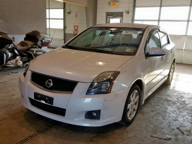 3N1AB6AP6CL686844 - 2012 NISSAN SENTRA 2.0 WHITE photo 2