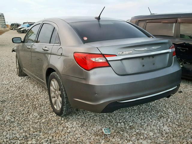 1C3CCBBB5DN539287 - 2013 CHRYSLER 200 TOURIN GRAY photo 3