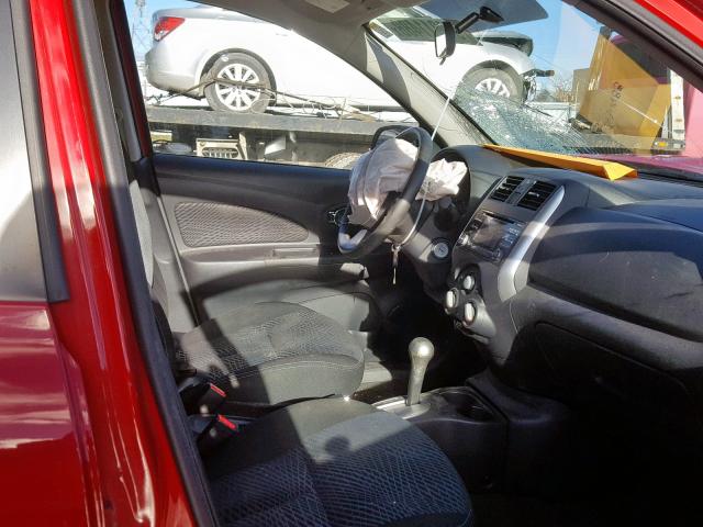 3N1CK3CPXFL210136 - 2015 NISSAN MICRA RED photo 5