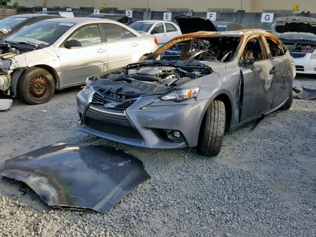 JTHBA1D23G5012985 - 2016 LEXUS IS 200T GRAY photo 2