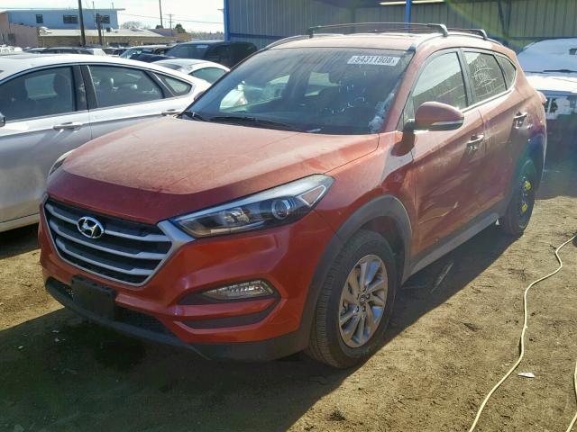 KM8J3CA4XHU473449 - 2017 HYUNDAI TUCSON LIM ORANGE photo 2