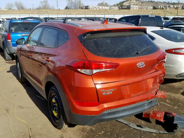 KM8J3CA4XHU473449 - 2017 HYUNDAI TUCSON LIM ORANGE photo 3