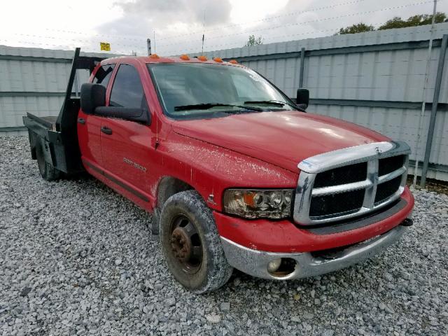 3D7MA48C23G813625 - 2003 DODGE RAM 3500 S RED photo 1