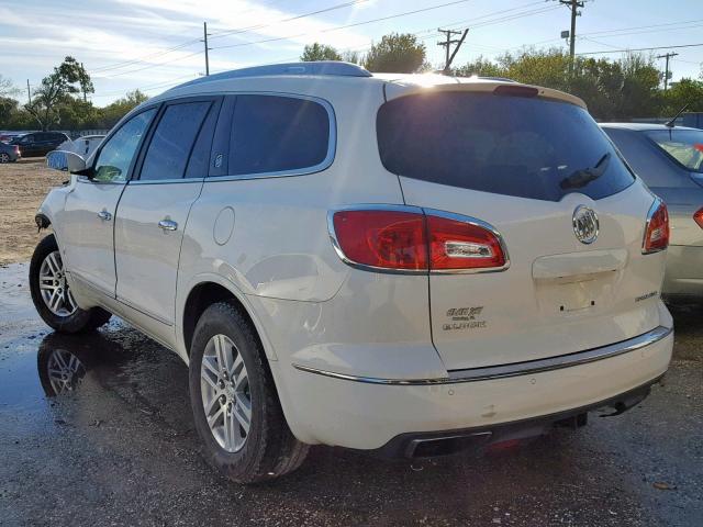 5GAKRAKD8EJ221191 - 2014 BUICK ENCLAVE WHITE photo 3