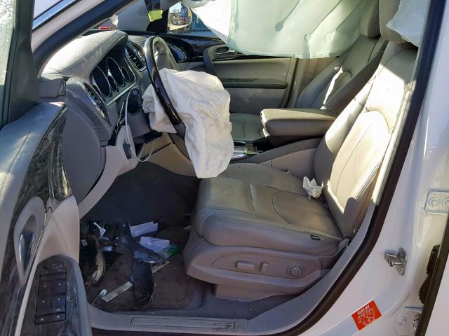 5GAKRAKD8EJ221191 - 2014 BUICK ENCLAVE WHITE photo 5