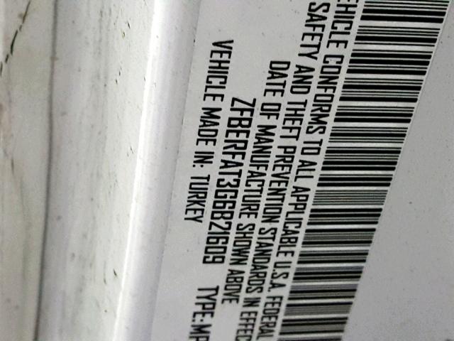 ZFBERFAT3G6B21609 - 2016 RAM PROMASTER 白色 照片 10