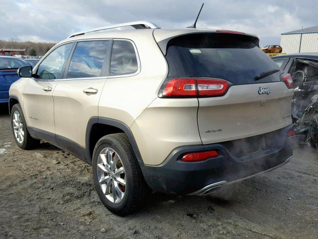 1C4PJMDSXFW647574 - 2015 JEEP CHEROKEE L GOLD photo 3