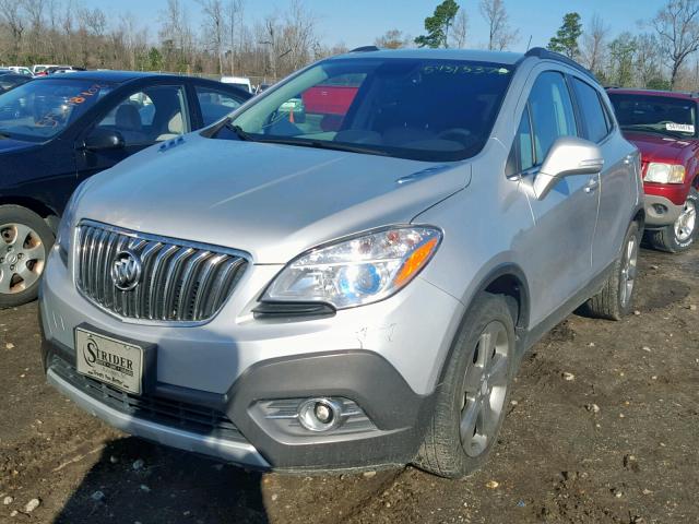 KL4CJCSB8EB673800 - 2014 BUICK ENCORE SILVER photo 2