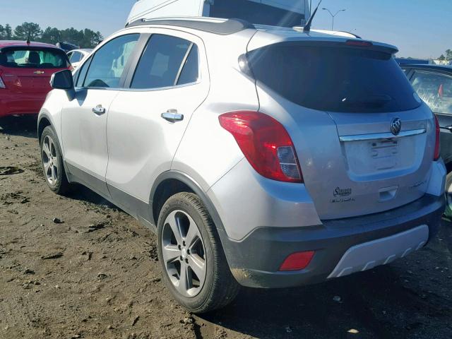 KL4CJCSB8EB673800 - 2014 BUICK ENCORE SILVER photo 3