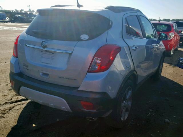 KL4CJCSB8EB673800 - 2014 BUICK ENCORE SILVER photo 4