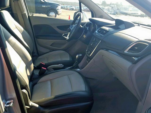 KL4CJCSB8EB673800 - 2014 BUICK ENCORE SILVER photo 5