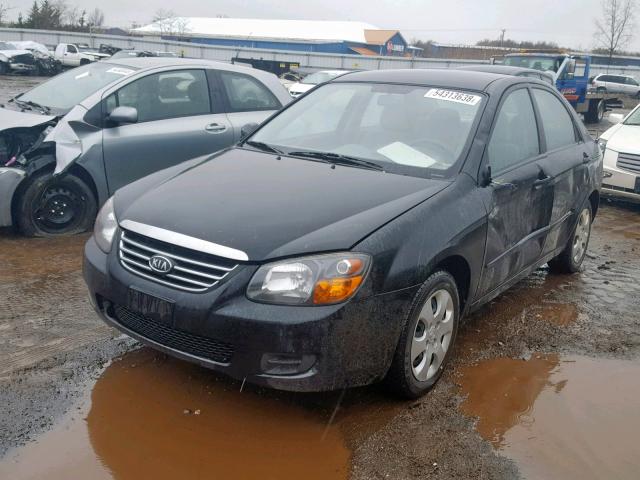 KNAFE221295653777 - 2009 KIA SPECTRA EX BLACK photo 2