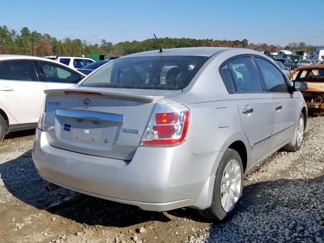 3N1AB6AP2CL693063 - 2012 NISSAN SENTRA 2.0 SILVER photo 4