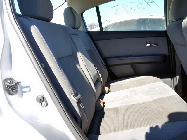 3N1AB6AP2CL693063 - 2012 NISSAN SENTRA 2.0 SILVER photo 6