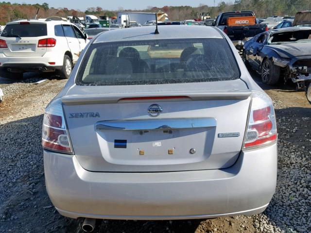 3N1AB6AP2CL693063 - 2012 NISSAN SENTRA 2.0 SILVER photo 9