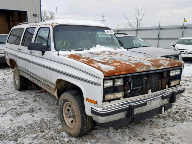 1GBEV16K4MF117612 - 1991 CHEVROLET SUBURBAN V WHITE photo 1