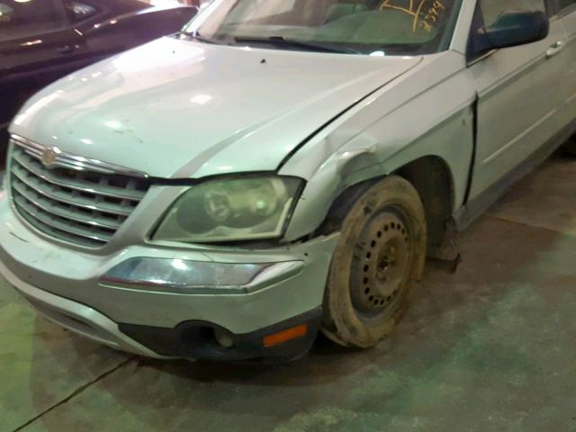 2C8GF68415R372594 - 2005 CHRYSLER PACIFICA T SILVER photo 9