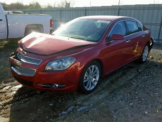1G1ZE5E04CF230097 - 2012 CHEVROLET MALIBU LTZ წითელი ფოტო 2