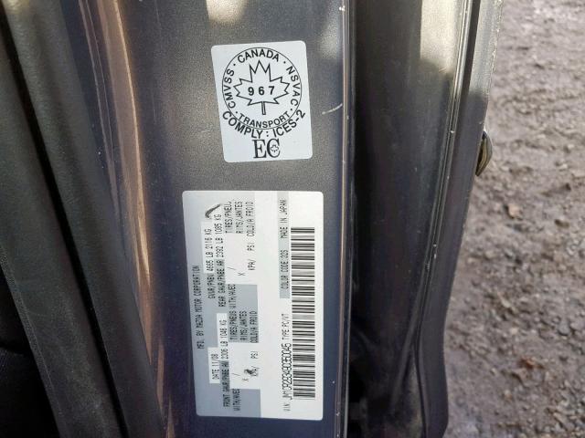 JM1CR293490350045 - 2009 MAZDA 5 GRAY photo 10