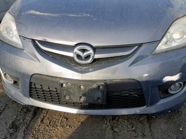 JM1CR293490350045 - 2009 MAZDA 5 GRAY photo 9