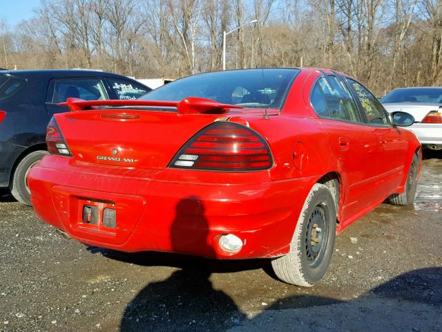 1G2NF52E94M687024 - 2004 PONTIAC GRAND AM S RED photo 4