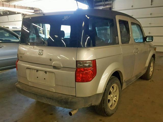 5J6YH28716L000342 - 2006 HONDA ELEMENT EX SILVER photo 4