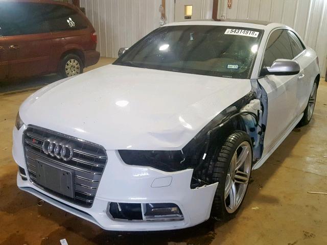 WAUVGAFR9DA041351 - 2013 AUDI S5 PRESTIG WHITE photo 2