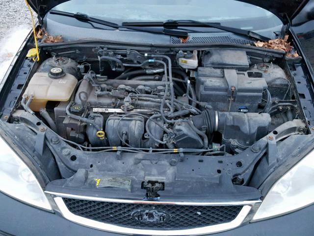 1FAHP34N87W148934 - 2007 FORD FOCUS ZX4 BLACK photo 7