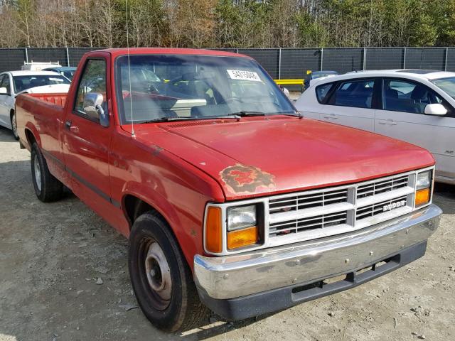 1B7GN14X6JS722656 - 1988 DODGE DAKOTA RED photo 1