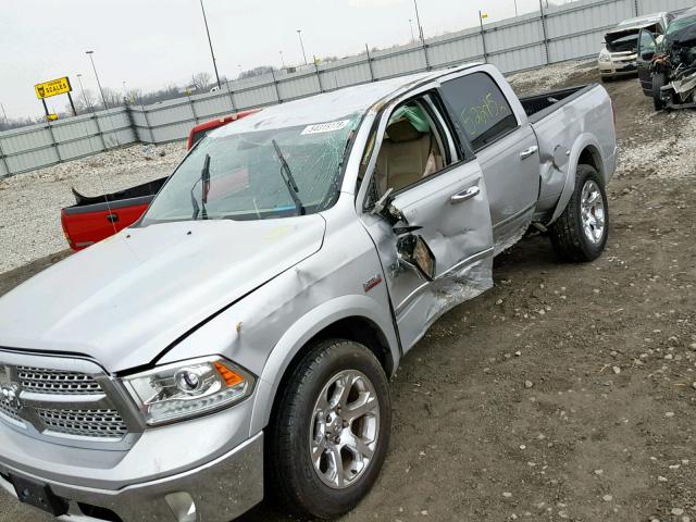 1C6RR7NT3DS529436 - 2013 RAM 1500 LARAM SILVER photo 9