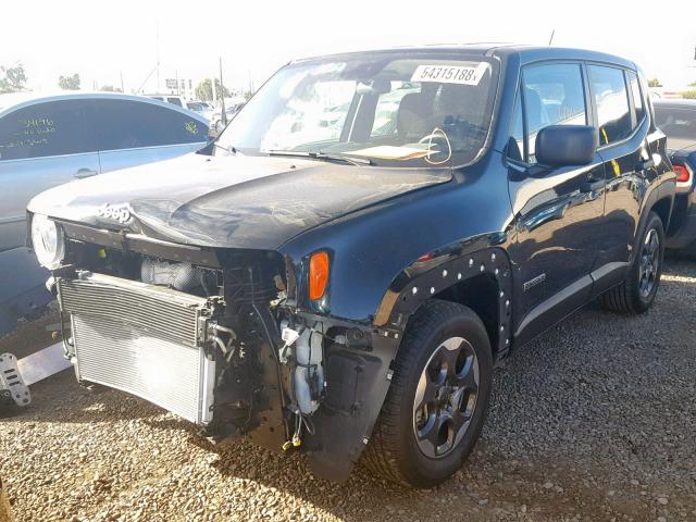 ZACCJAAT6FPB97588 - 2015 JEEP RENEGADE S GRAY photo 2