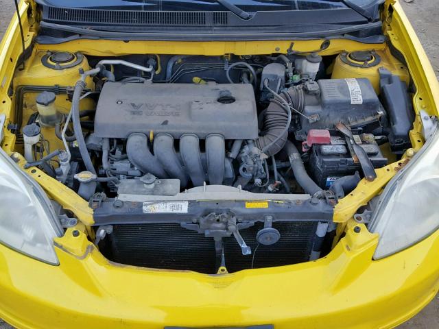 2T1KR32EX4C170130 - 2004 TOYOTA COROLLA MA YELLOW photo 7