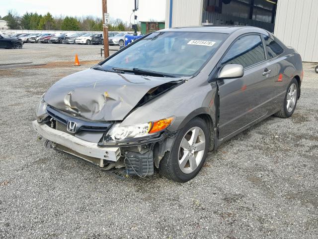 2HGFG12908H518769 - 2008 HONDA CIVIC EXL GRAY photo 2