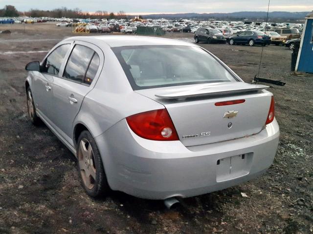 1G1AM55B067739734 - 2006 CHEVROLET COBALT SS SILVER photo 3