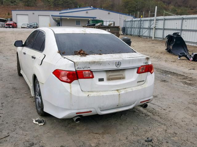 JH4CU2F88CC015633 - 2012 ACURA TSX SE WHITE photo 3